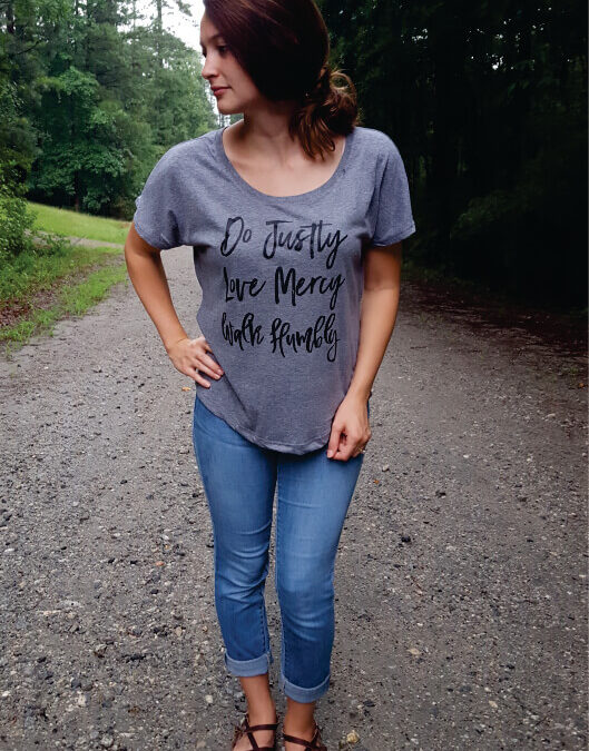 Super Soft Faith Inspired Do Justly Love Mercy Walk Humbly Custom T Shirt